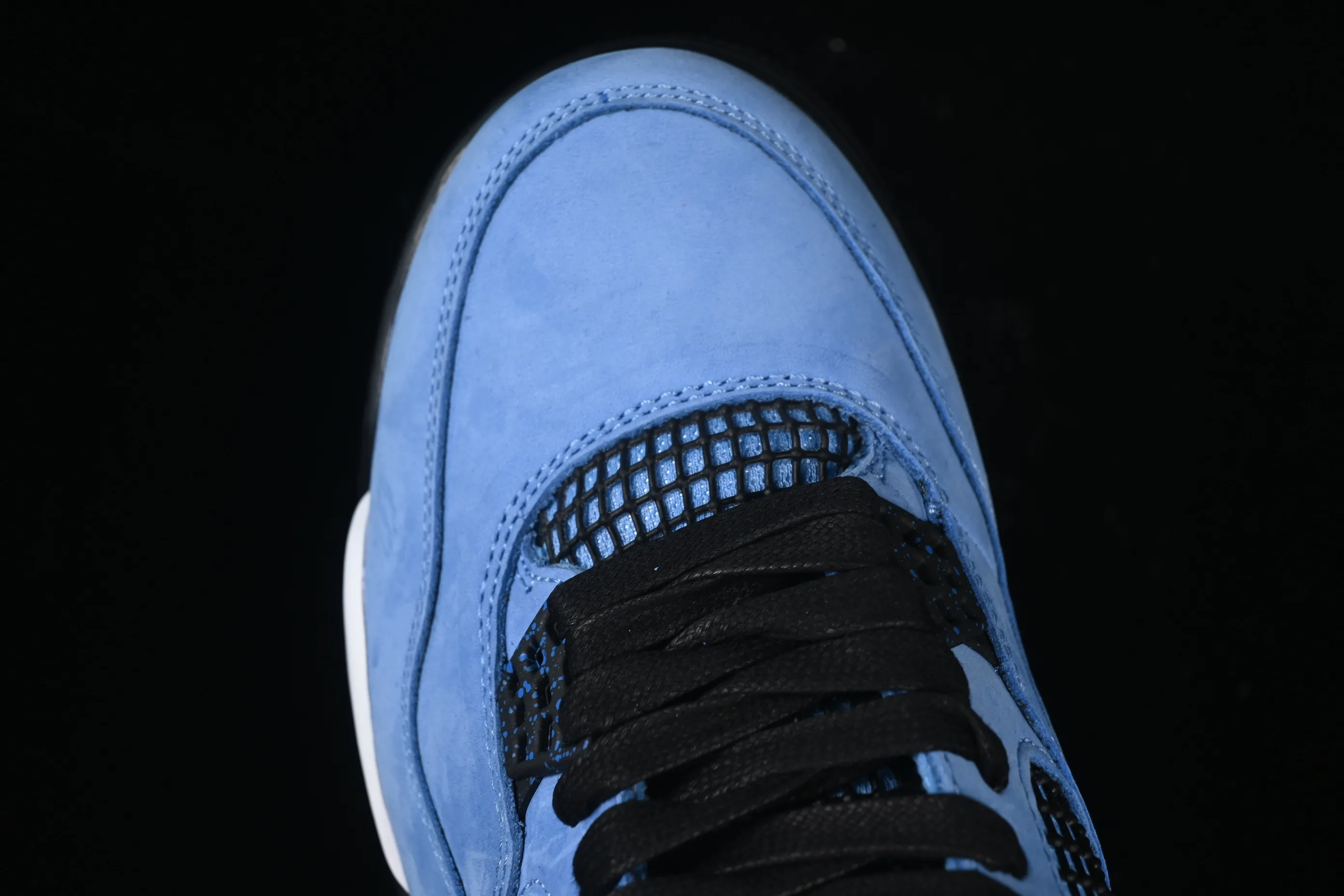 All categories Air Jordan Jordan series basketball shoes Air Jordan 4 Travis Scott Cactus Jack x Air Jordan 4 Retro AJ4 Joe 4 joint model suede blue 308497-406